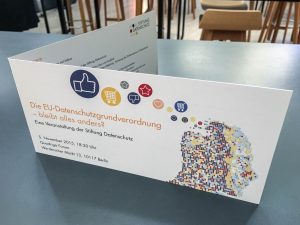 Datenschutzrecht, EU, Datenschutzgrundverordnung, Stiftung Datenschutz, Berlin